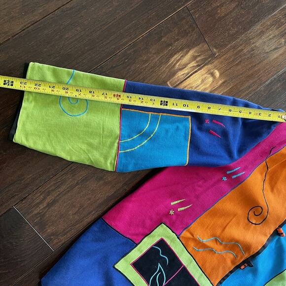 Indigo Moon Womens Patchwork Jacket 1X Retro Avant Garde Art to Wear Boho - Picture 6 of 8